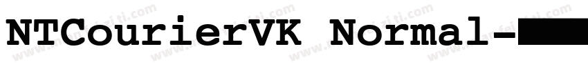 NTCourierVK Normal字体转换